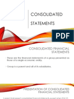 CONSOLIDATED STATEMENTS (Part 1)