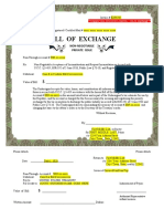 Bill of Exchange Template