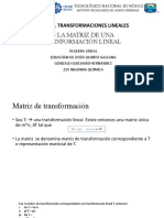 5.3 La Matriz de Una Transformación Lineal