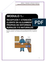 Modulo 1. Recepcion y Atencion Al Cliente en Alojamientos Propios de Entornos Rurales Yo Naturales1