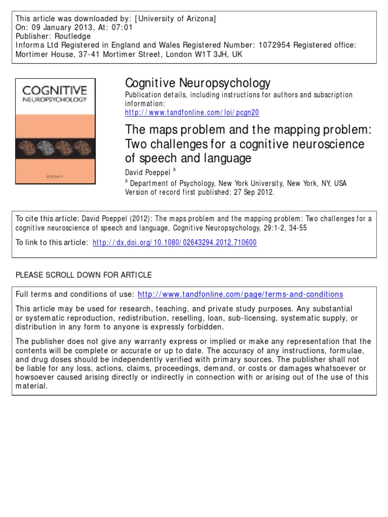 2012 - The Maps Problem and The Mapping Problem - Two Challenges For A ...