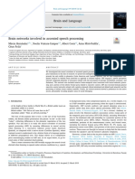 2019 - Brain Networks Involved in Accented Speech Processing