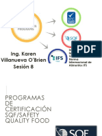 08 Interpretación de Las Normas BRC V8.0 Código SQF y Norma Internacional de Alimentos IFS
