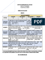 ENSAYO Rúbrica de Evaluación - PDF