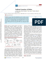 Eosin-Mediated Alkylsulfonyl Cyanation of Ole Fins