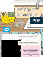 T T 29225 Sorting Healthy and Unhealthy Foods Powerpoint - Ver - 6