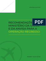 Recomendações da Saúde e Anvisa para Operação Regresso