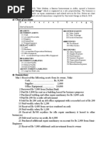 A) Chart of Accounts: 1. On March 1, 2020, Tahir Muktar, A Famous Businessman in Addis, Opened A Business