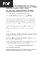 12 Leyendas Mexicanas Cortas para Niños | PDF