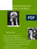HENRY MURRAY - Personologi
