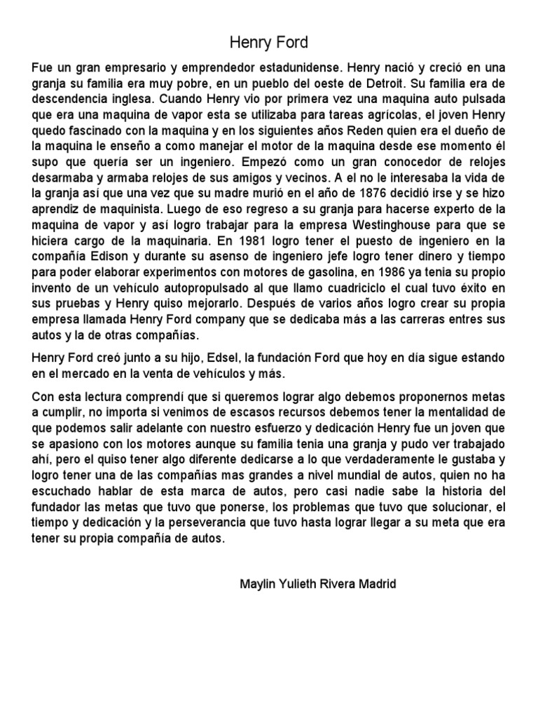 Henry Ford Resumen PDF - 1686753676