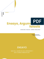 Ensayo, Argumento y falacias: análisis y características