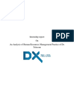 An Analysis of Human Resources Management Practice of DX Telecom