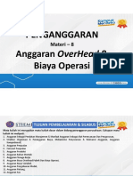 Peranggaran - #8 Anggaran OverHead