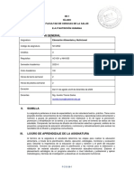 Silabo 2020 II Educacion Alimentaria y Nutricional