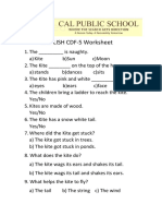 ENGLISH CDF-5 Worksheet