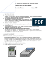 Actividad Analisis de Un Objeto