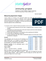 Community Project: Measuring Agreement: Kappa