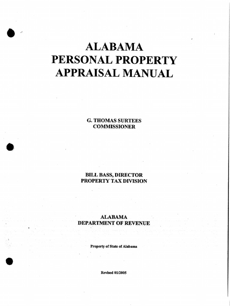 2005 Alabama Personal Property Appraisal Manual