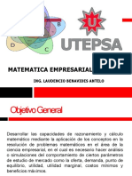 Matematica Empresarial Bm-300: Ing. Laudencio Benavides Antelo
