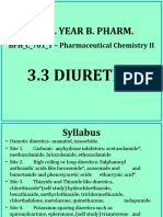 Final Year B. Pharm.: 3.3 Diuretics
