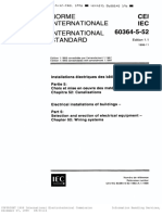 IEC60364 5 52 Electrical Installations Wiring Systems
