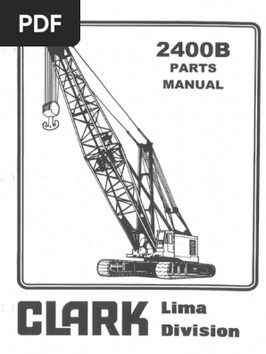 オーダー専用ページ 151-323 - Clark Lima 2400B (SN - 712B-105) Parts Manual