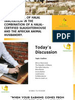 THE POTENTIAL OF HALAL INNOVATION IN THE COMBINATION OF A HALAL CERTIFIED SLAUGHTERHOUSE AND THE AFRICAN ANIMAL HUSBANDRY. (1)