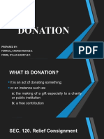 Donation: Prepared By: Ferriol, Andrea Renice S. Firme, Dylan Karryle F