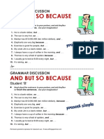And but So Because - Grammar Discussion