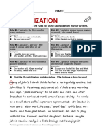 Capitilization - Worksheet 2