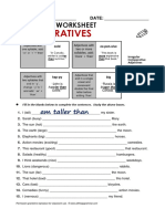 Comparative Adjective - Grammar Worksheet 2