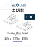 ROVIC LEERS 1.5m & 1.8m SLASHER Operators Manual