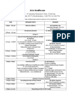 AI in Healthcare Agenda - Final