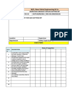 M/S. New Vishal Engineering & Co: Inspection Checklist For Gas Gutting Set