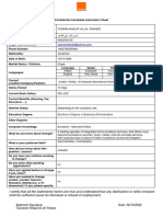 Confidential Candidate Information Sheet - Tasneem Khalaf