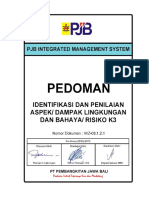 Pedoman Identifikasi Dan Penilaian Analisa Dan Dampak Lingkungan Dan Risiko Bahaya K3