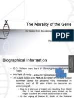 The Morality of The Gene