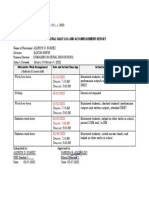 Individual Daily Log and Accomplishment Report