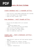 Create Db/User/Schema: Create Database PSQL / Createdb Utility