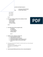 Indian Polity 15 Questions Summary