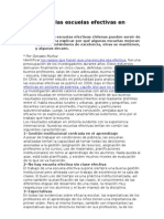 Claves de las escuelas efectivas en Chile