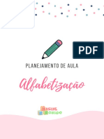 Planejamento aula alfabetização