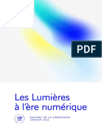 Les Lumières À L'ère Numérique: Rapport de La Commission Janvier 2022