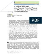 Publishing During Doctoral Candidature From An Activity Theory Perspective: The Case of Four Chinese Nursing Doctoral Students