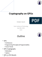 Cryptography on GPU