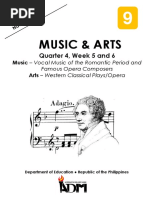 Arts and Music (Fourth Grading)