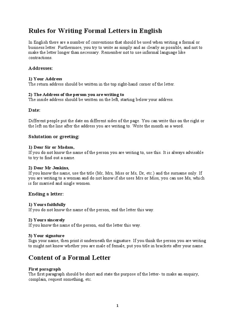 Formal and Informal Letters | PDF | Human Communication | Linguistics