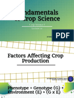 Fundamentals Fundamentals Fundamentals of Crop Science of Crop Science of Crop Science