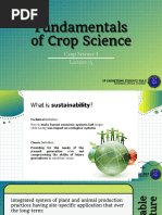 Fundamentals Fundamentals Fundamentals of Crop Science of Crop Science of Crop Science